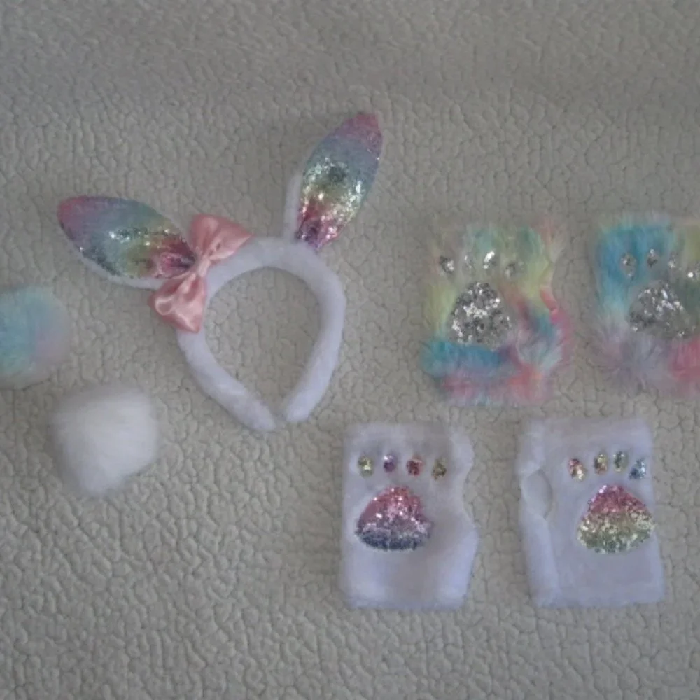 5/$30 Girls Justice Easter Bunny Accessories
